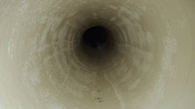 Rura kanalizacyjna po uszczelnieniu metoda CIPP